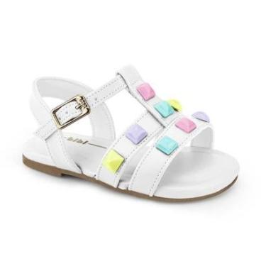 Imagem de Sandália Infantil Menina Bibi Mini Me Branca 1102298-Feminino