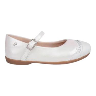 Imagem de Sapatilha Infantil Pampili Bailarina Branco Holográfico com Strass (Branco Holográfico, BR, Criança de 1 a 3 anos, Numérico, P, 21)