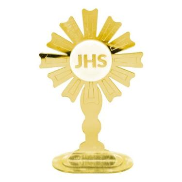 Imagem de Santíssimo Sacramento Espelhado Ostensório Dourado Catolicismo Hóstia 