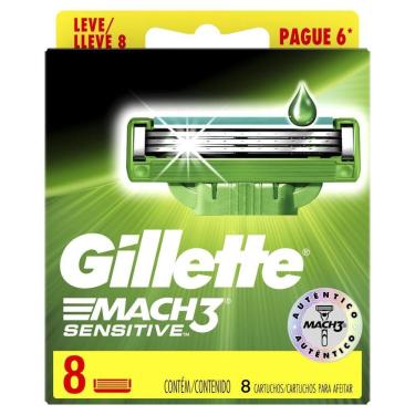 Imagem de Carga GILLETTE Mach3 Sensitive Leve 8 e Pague 6 Unidades