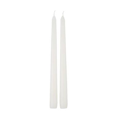 Imagem de Kit Vela Castiçal Branca 25cm - A\CASA