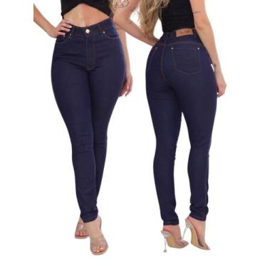 Imagem de KIT 2 peças - Calça Feminina Skinny Jeans Escuro - Pthirillo, 44