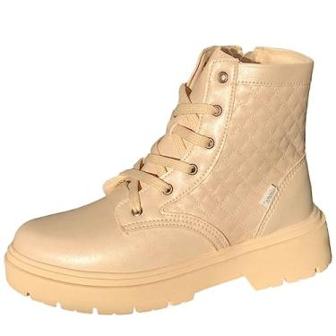 Imagem de Bota Infantil Pampili Duda Nude Coturno Tratorada (Nude, BR, Criança de 9 a 12 anos, Numérico, M, 36)