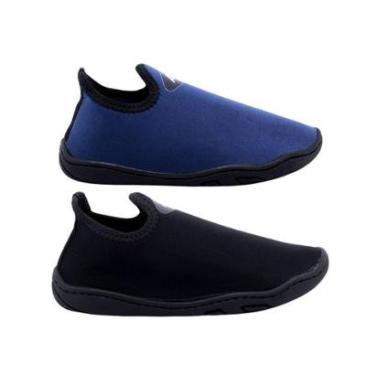 Imagem de Kit 2 Sapatilha Hibrida Aquática Infantil para Natação Praia-Unissex