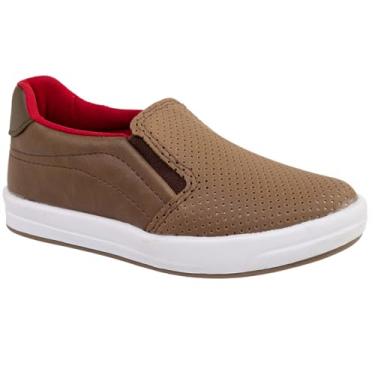 Imagem de Sapatenis Masculino Infantil Sapato Infantil Menino Slip On Preto, Marinho, Marrom claro/escuro (Marrom-claro, BR, Criança de 4 a 8 anos, Numérico, 26)