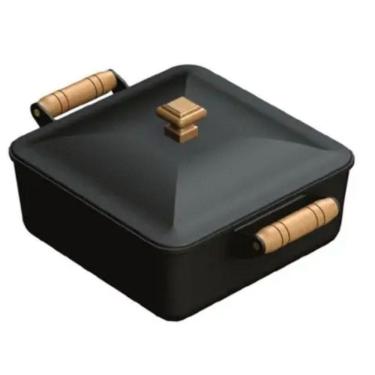 Imagem de Panela Quadrada N 24 Ferro Fundido 4 Litros