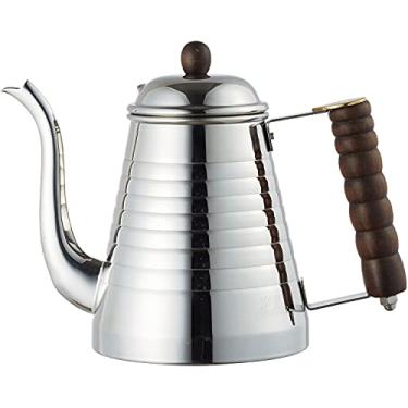 Imagem de Cafeteira Carita Kalita (1.000 ml), compatível com IH, aço inoxidável, feita no Japão, chaleira SSW 1000#52274, chaleira, cafeteira, Yakan, servidor, chá de cevada, água branca, retrô,