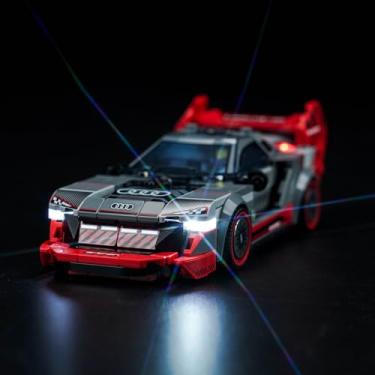 Imagem de VONADO LED Light Kit Compatible with Lego Audi S1 e-tron Quattro Race Car 76921 (No Models Only Light) Creative Lighting Set Accessories Compatible with Lego Audi Race Car 76921 Building Set