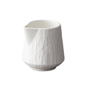 Imagem de Molheira Jarra de leite pequena de cerâmica para café, copo de molho de bife, jarra de leite, molho para salada, prato de mergulho, jarra de leite Jarra de Molheira(Branco,Pequeno)