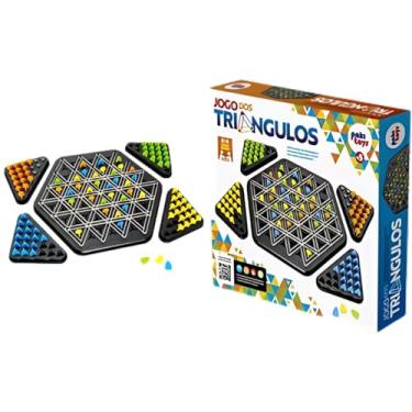 Imagem de Jogo Tabuleiro Xadrez Geométrico Elástico Triangulos Estratégia Raciocínio Lógico Multijogador