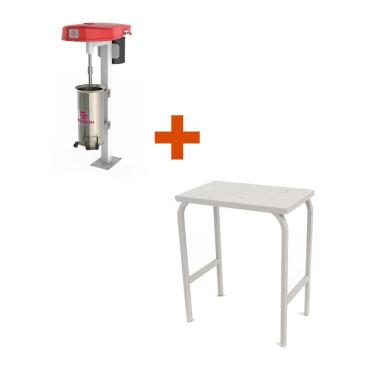 Imagem de Kit - Despolpadeira 3 Peneiras 20l Des-20 Bivolt + Mesa Mes-100 - Braesi