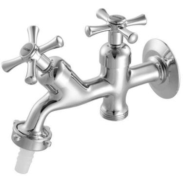 Imagem de Torneira Para Tanque Com Adaptador Para Máquina De Lavar 1131 C 24 Meber Metais Cromado