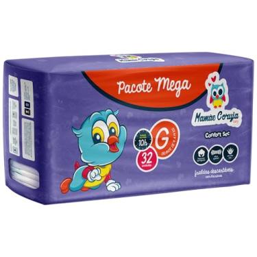 Imagem de Fralda Mamãe Coruja Mega G - 32 Unidades