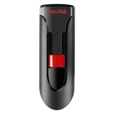 Imagem de Pendrive Sandisk Z600 Ultra Cruzer Glide 128 Gb - Preto / Vermelho