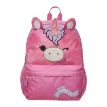 Imagem de Mochila Costas Squishmallows Unicórnio Menina Rosa Escolar Pacific