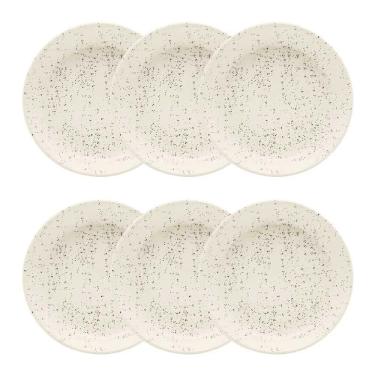 Imagem de Conjunto De Pratos Fundos 06 Peças Flat Chuvisco Oxford