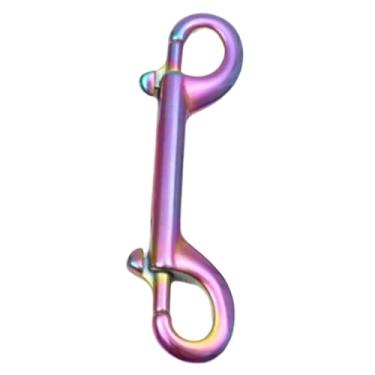 Imagem de YIJU Fecho de corrente com fecho de pressão de parafuso de ponta dupla para coleira de cachorro agrícola equino, 115 Mm Colorido