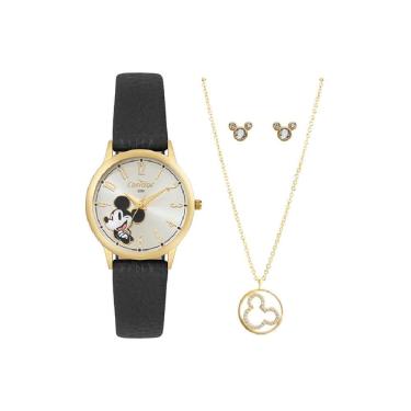 Imagem de Relógio Condor Feminino Ref: Co2035nku/k5k Dourado Mickey + Semijoia