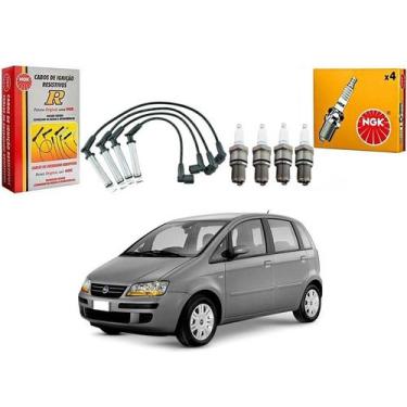 Imagem de Kit Vela Ngk Cabo Idea 1.8 8v 2005 A 2009