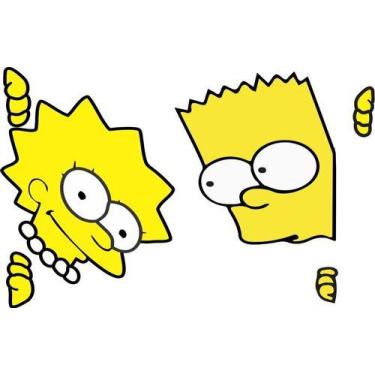 Imagem de Adesivo Bart Simpsons Caminhão Carro Lisa E Bart Simpsons - URA