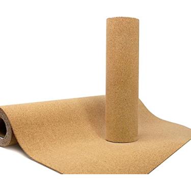 Imagem de VViViD Rolo de papel de folha de cortiça natural com revestimento adesivo (15,9 polegadas x 2 m