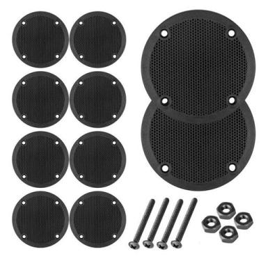 Imagem de Kit 10 Tela Plástica Para Tweeter Leson 8,5 Cm Com Parafusos - PERMAK