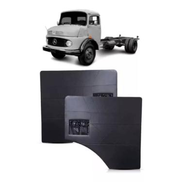 Imagem de Forro Porta Em Courvim Com Bolsa Mercedes Benz Mb 1113 Par