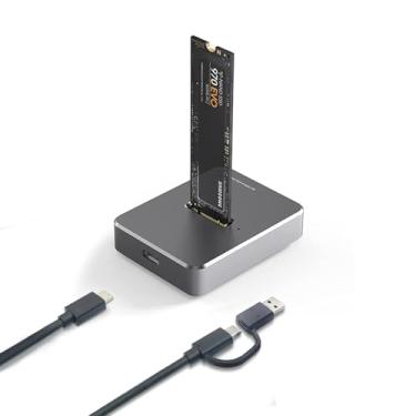 Imagem de ZoraVson Adaptador De Gabinete M.2 Nvme Sata Ssd, Usb 3.1 Gen 2 10 Gbps, Adaptadores E Leitores Disco Rígido Externo Alumínio Para Sistemas Win/Osx/Linux 2230, 2242, 2260 2280, Capacidade Tb