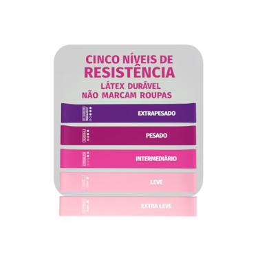 Imagem de Goodjobb Conjunto de Elásticos de Resistência, 5 Pcs, Fitness