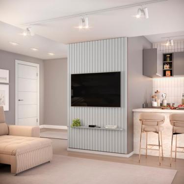 Imagem de Painel para TV até 60 Polegadas Ripado DJ Móveis Trento 143 Bali