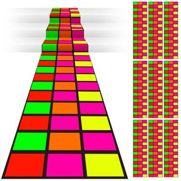 Imagem de Mixweer 10 peças 118 x 39 polegadas descartável neon pista de dança 80 anos 90 decorações de festa DIY pista de dança de plástico neon tapete corredor para festa de aniversário ao ar livre suprimentos