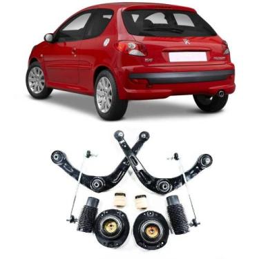 Imagem de Bandeja + Kit Batente + Bieleta Peugeot 206 Dianteiro 1998 Até 2010 O 