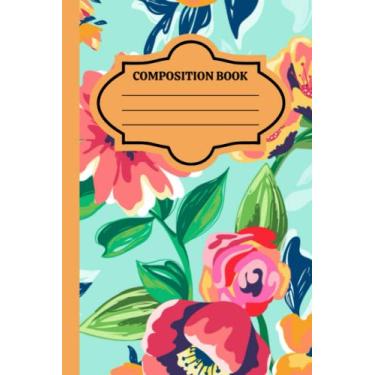 Imagem de Journal Botanical Floral Composition Book: Vintage Floral Natural, 120 pages, 6x9 inches Wide Ruled. College Ruled Blank Lined Pages Book for Work and Writing.