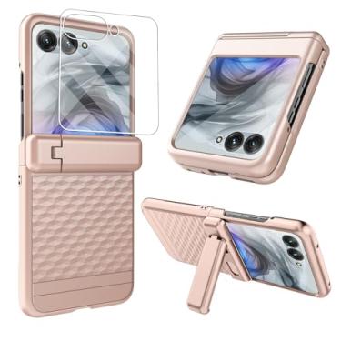 Imagem de Capa para celular Motorola Razr 2025/Razr 2024 à prova de choque para Moto Razr 50/60 com protetor de tela externo integrado e proteção de dobradiça [Não serve para Razr Plus 2024/2025] (Espiral