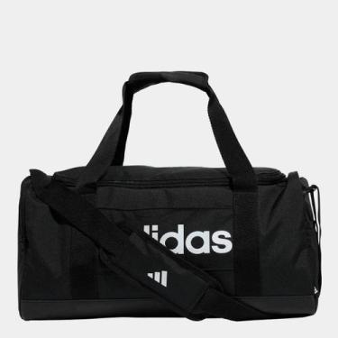 Imagem de Mala Adidas Duffel Linear 24 L, Preto, Branco, Único