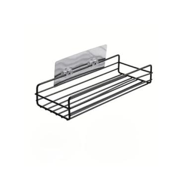 Imagem de Kit 2 Prateleiras Suporte Com Alto Adesivos Para Parede Banheiro Cozinha Lavanderia Shampoo Sabonete(KIT 2 CANTO)