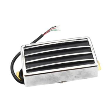 Imagem de Colaxi Captador Humbucker para Guitarra Elétrica, Portátil, Resistente, Leve, Fácil Instalação, Multifuncional, Baixo Ruído, Peças, Preto