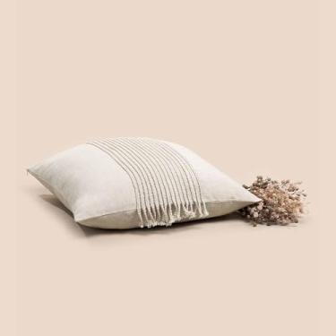 Imagem de Almofada de Linho Artesanal 100% Haus bege por Altenburg