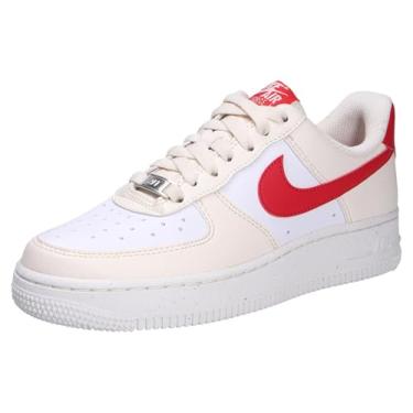 Imagem de Nike Tênis feminino Air Force 1 '07 (DC9486-109, marfim claro/branco/vela/vermelho universitário), Marfim claro/branco/vela/vermelho universitário, 35