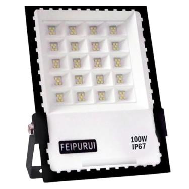 Imagem de Refletor Holofote Led 100w Branco Frio Ip67 Bivolt 110v 220v