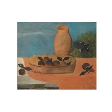 Imagem de Natureza Morta Quadro Parede em Tela-Famosas Pinturas para Sala de Jantar-Frutas 2-Decoração Cozinha Vintage 20x25cm Sem Moldura