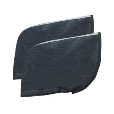 Imagem de YIJU 2 peças de manoplas para andador, aquecedor de mãos preto, peça de reposição para cadeiras de rodas, manoplas contra mãos frias, luvas para andador,