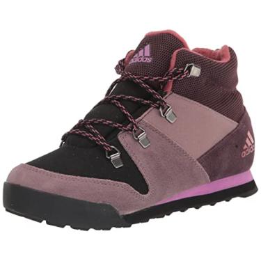 Imagem de adidas Tênis de caminhada infantil unissex Terrex Climawarm Snowpitch, Marrom sombra/óxido maravilha/lilás pulsado, 11 Little Kid