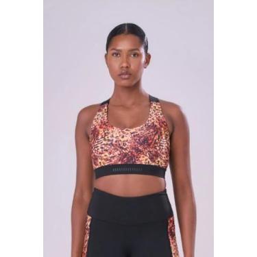 Imagem de Top grit bossa ajustavel 1 bolso nadador alcas preto / estampa deusa -