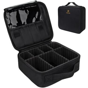 Imagem de Makeup Train Case Relavel Travel Travel, organizador de cosméticos pre