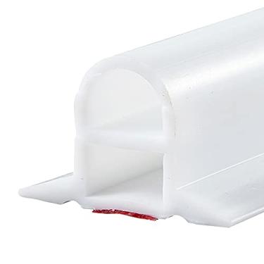 Imagem de Barragem de água desmontável, ponte de arco projetada para acesso sem barreiras, separado molhado e seco, sistema de proteção de chuveiro, 66 Inch, White