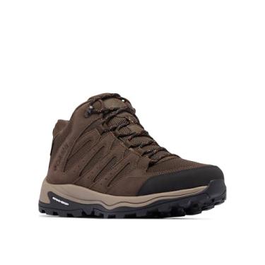Imagem de Columbia Bota masculina Redmond Iv Mid impermeável para caminhada, Cordovan/laranja picante, 38