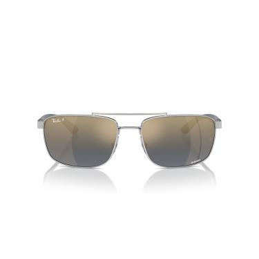Imagem de Óculos de Sol Ray-Ban Polarizado 0RB3737CH 003/J0 Tam 60 / Prata - Lentes Ouro Espelhado