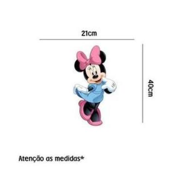 Imagem de Adesivo De Parede Minnie Vestido ul - Lojinha Da Luc
