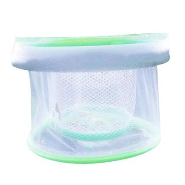 Imagem de IEUDNS Rede de criação de aquário, incubadora de alimentação de aquário, rede de isolamento de peixes de camada dupla para incubação de camarão,